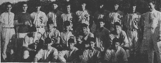 1938 St Augustine Saints (Lefty is back row, fourth from left)