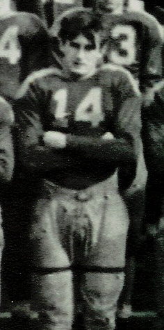 Cobby Dorn with the Hartland High School football team