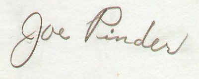Joe Pinder Signature