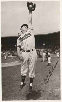 Eddie Bockman with the Indians in 1947