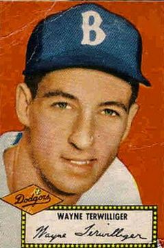 Wayne Terwilliger with the Dodgers